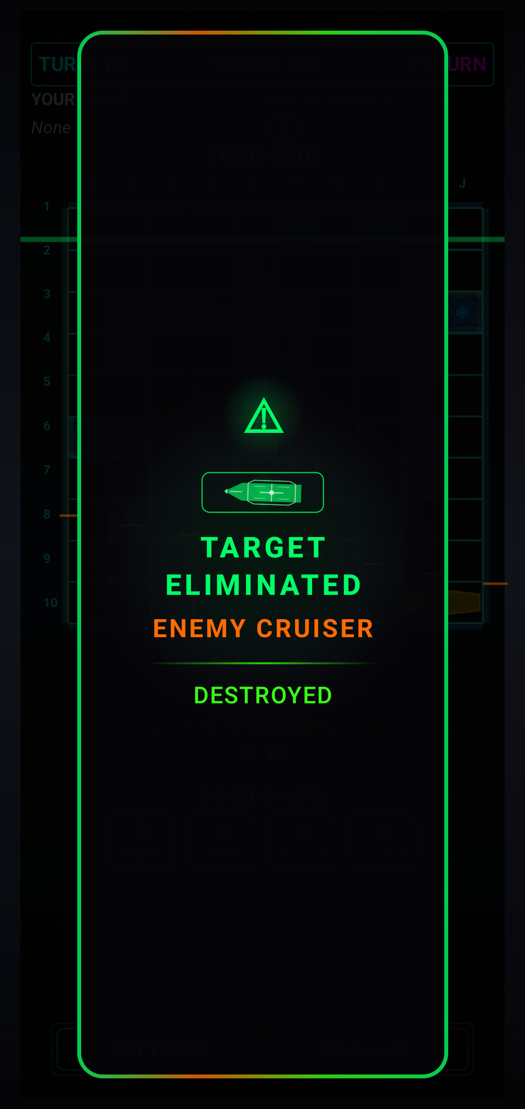Enemy Ship Destroyed